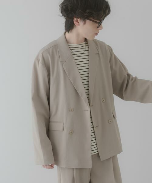 SENSE OF PLACE by URBAN RESEARCH / センスオブプレイス バイ アーバンリサーチ その他アウター | 『イージーケア/速乾』リネンライクダブルテーラードジャケット | 詳細30