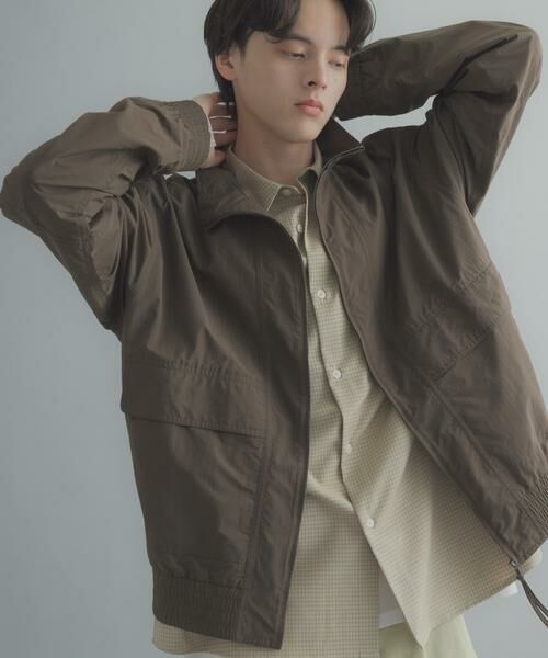 SENSE OF PLACE by URBAN RESEARCH / センスオブプレイス バイ アーバンリサーチ ブルゾン | リップストップナイロンブルゾン（ブラウン）