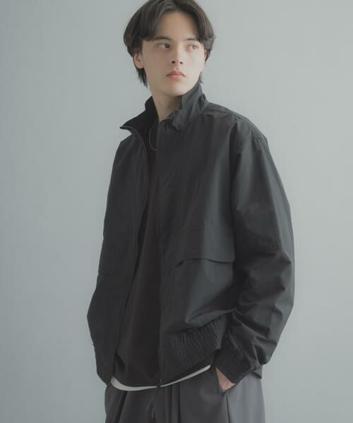 SENSE OF PLACE by URBAN RESEARCH / センスオブプレイス バイ アーバンリサーチ ブルゾン | リップストップナイロンブルゾン（ブラック）