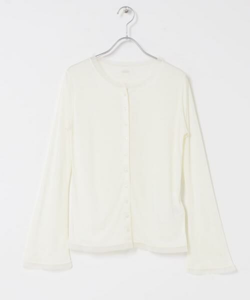 SENSE OF PLACE by URBAN RESEARCH / センスオブプレイス バイ アーバンリサーチ カーディガン・ボレロ | チュールシアーレイヤードカットカーディガン | 詳細20