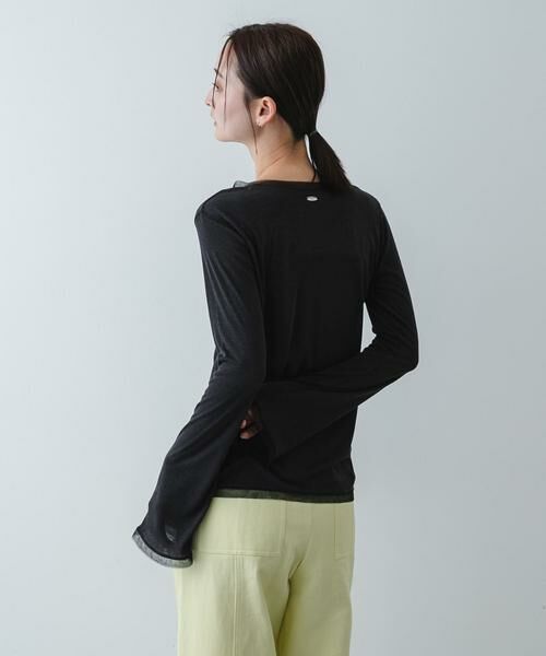 SENSE OF PLACE by URBAN RESEARCH / センスオブプレイス バイ アーバンリサーチ カーディガン・ボレロ | チュールシアーレイヤードカットカーディガン | 詳細24