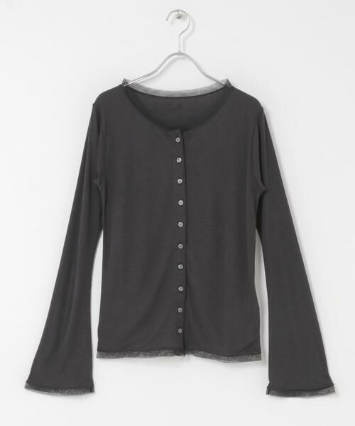 SENSE OF PLACE by URBAN RESEARCH / センスオブプレイス バイ アーバンリサーチ カーディガン・ボレロ | チュールシアーレイヤードカットカーディガン | 詳細27