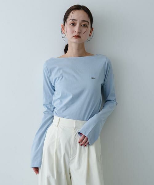 SENSE OF PLACE by URBAN RESEARCH / センスオブプレイス バイ アーバンリサーチ Tシャツ | ストレートボートネックシアーTシャツ | 詳細1