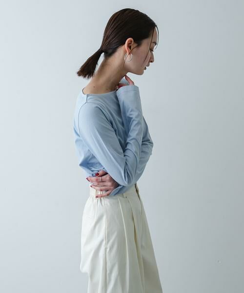 SENSE OF PLACE by URBAN RESEARCH / センスオブプレイス バイ アーバンリサーチ Tシャツ | ストレートボートネックシアーTシャツ | 詳細2