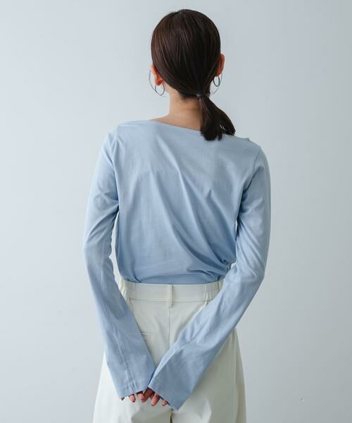 SENSE OF PLACE by URBAN RESEARCH / センスオブプレイス バイ アーバンリサーチ Tシャツ | ストレートボートネックシアーTシャツ | 詳細4