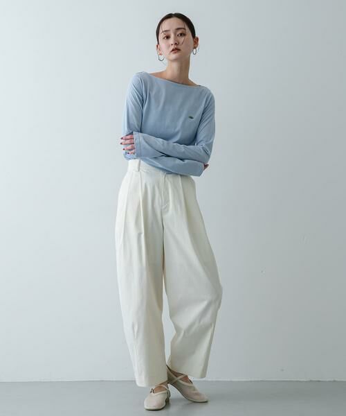 SENSE OF PLACE by URBAN RESEARCH / センスオブプレイス バイ アーバンリサーチ Tシャツ | ストレートボートネックシアーTシャツ | 詳細5