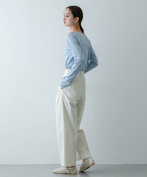 SENSE OF PLACE by URBAN RESEARCH / センスオブプレイス バイ アーバンリサーチ Tシャツ | ストレートボートネックシアーTシャツ | 詳細6