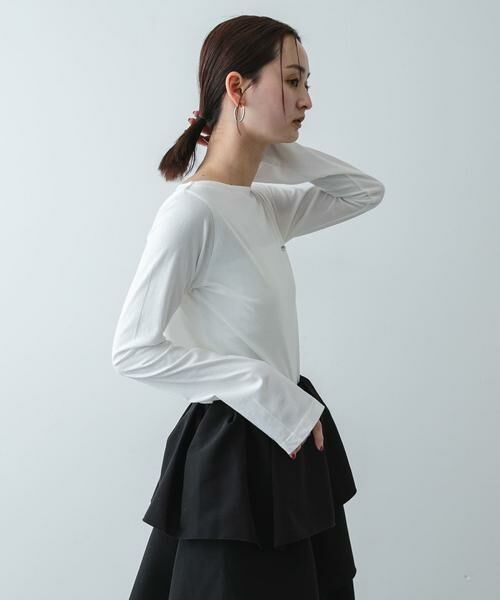 SENSE OF PLACE by URBAN RESEARCH / センスオブプレイス バイ アーバンリサーチ Tシャツ | ストレートボートネックシアーTシャツ | 詳細14