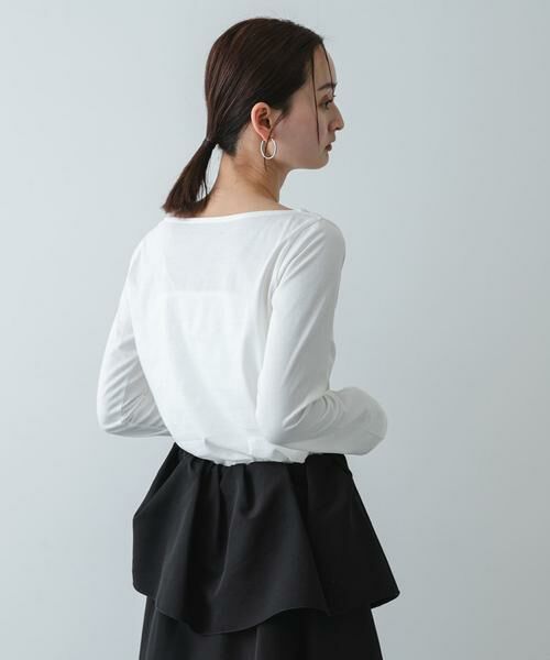 SENSE OF PLACE by URBAN RESEARCH / センスオブプレイス バイ アーバンリサーチ Tシャツ | ストレートボートネックシアーTシャツ | 詳細15