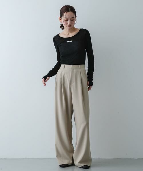 SENSE OF PLACE by URBAN RESEARCH / センスオブプレイス バイ アーバンリサーチ Tシャツ | Uネックピスネームシアートップ | 詳細22