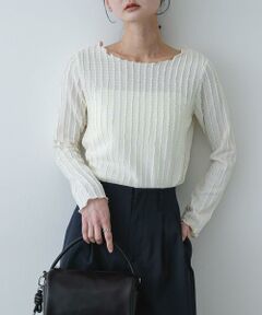 SENSE OF PLACE by URBAN RESEARCH / センスオブプレイス バイ アーバンリサーチ Tシャツ | ジャガードクロップドトップ