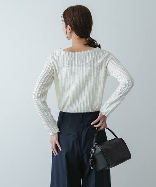 SENSE OF PLACE by URBAN RESEARCH / センスオブプレイス バイ アーバンリサーチ Tシャツ | ジャガードクロップドトップ | 詳細2