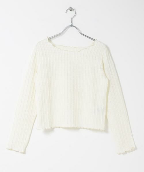 SENSE OF PLACE by URBAN RESEARCH / センスオブプレイス バイ アーバンリサーチ Tシャツ | ジャガードクロップドトップ | 詳細5