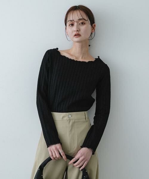 SENSE OF PLACE by URBAN RESEARCH / センスオブプレイス バイ アーバンリサーチ Tシャツ | ジャガードクロップドトップ | 詳細11