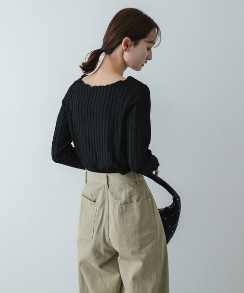 SENSE OF PLACE by URBAN RESEARCH / センスオブプレイス バイ アーバンリサーチ Tシャツ | ジャガードクロップドトップ | 詳細12