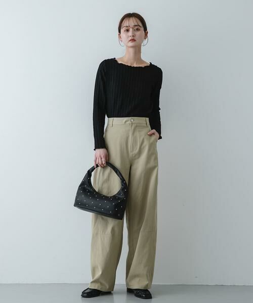 SENSE OF PLACE by URBAN RESEARCH / センスオブプレイス バイ アーバンリサーチ Tシャツ | ジャガードクロップドトップ | 詳細13