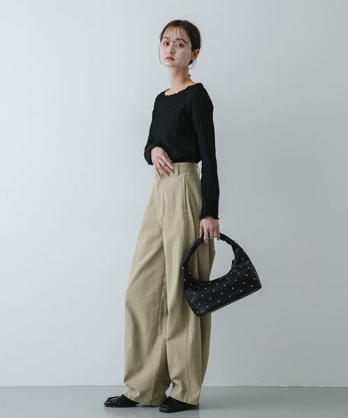 SENSE OF PLACE by URBAN RESEARCH / センスオブプレイス バイ アーバンリサーチ Tシャツ | ジャガードクロップドトップ | 詳細14