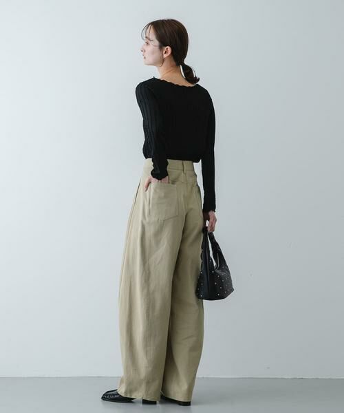 SENSE OF PLACE by URBAN RESEARCH / センスオブプレイス バイ アーバンリサーチ Tシャツ | ジャガードクロップドトップ | 詳細15