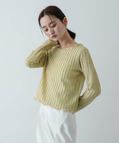 SENSE OF PLACE by URBAN RESEARCH / センスオブプレイス バイ アーバンリサーチ Tシャツ | ジャガードクロップドトップ | 詳細18