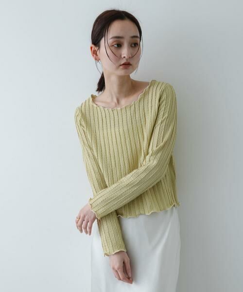 SENSE OF PLACE by URBAN RESEARCH / センスオブプレイス バイ アーバンリサーチ Tシャツ | ジャガードクロップドトップ | 詳細19