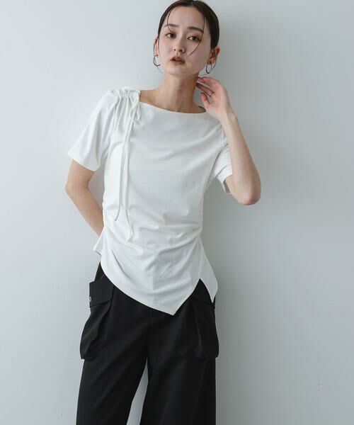 SENSE OF PLACE by URBAN RESEARCH / センスオブプレイス バイ アーバンリサーチ Tシャツ | アシメデザインTシャツ(半袖) | 詳細1