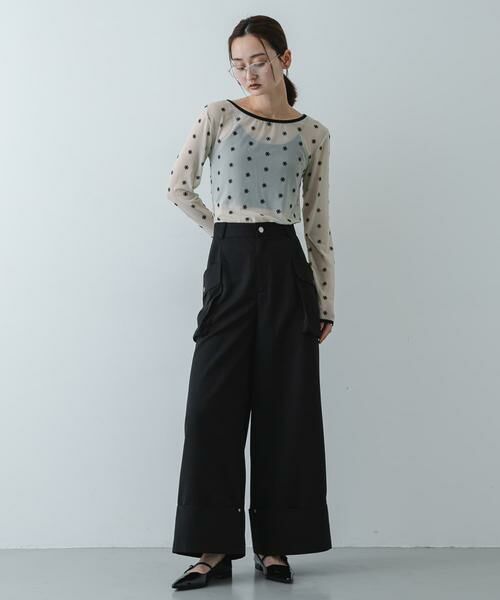 SENSE OF PLACE by URBAN RESEARCH / センスオブプレイス バイ アーバンリサーチ Tシャツ | モチーフシアーカットトップ | 詳細3