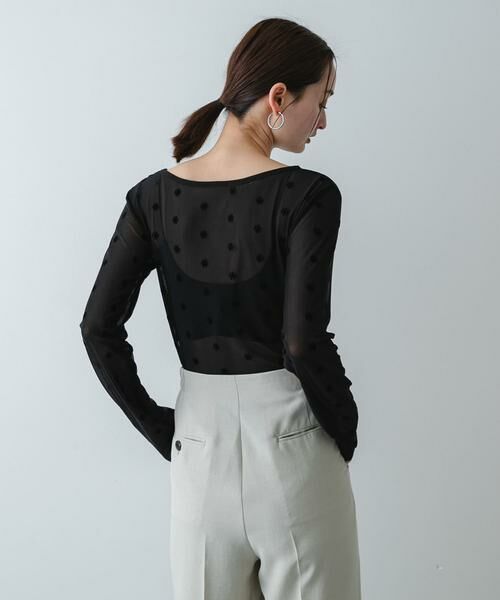 SENSE OF PLACE by URBAN RESEARCH / センスオブプレイス バイ アーバンリサーチ Tシャツ | モチーフシアーカットトップ | 詳細4