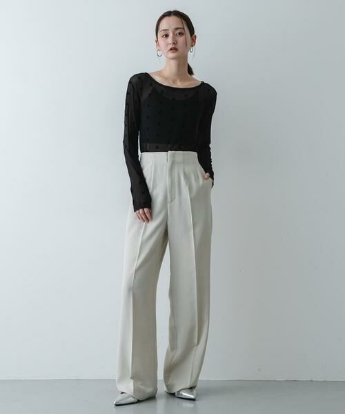 SENSE OF PLACE by URBAN RESEARCH / センスオブプレイス バイ アーバンリサーチ Tシャツ | モチーフシアーカットトップ | 詳細5