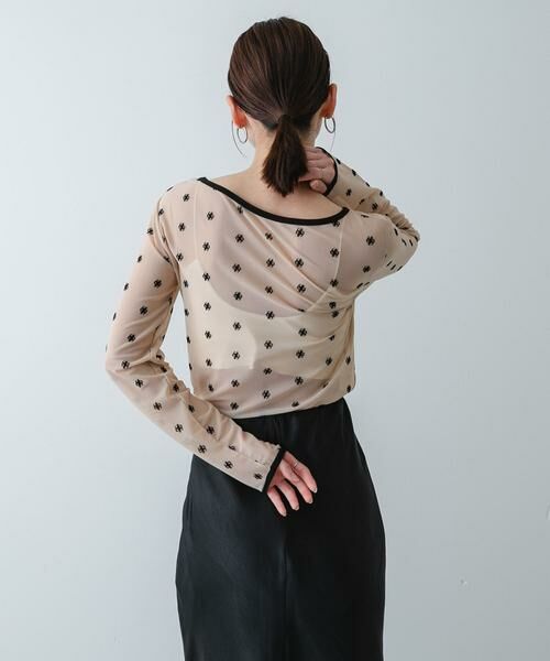 SENSE OF PLACE by URBAN RESEARCH / センスオブプレイス バイ アーバンリサーチ Tシャツ | モチーフシアーカットトップ | 詳細10