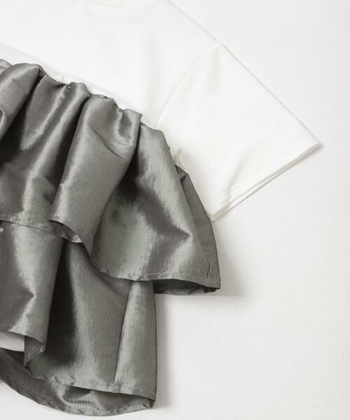 SENSE OF PLACE by URBAN RESEARCH / センスオブプレイス バイ アーバンリサーチ Tシャツ | シャイニーフリルドッキングカットトップ | 詳細18