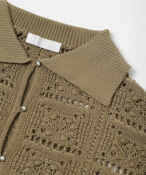 SENSE OF PLACE by URBAN RESEARCH / センスオブプレイス バイ アーバンリサーチ ニット・セーター | 『洗濯可』レースアミエリツキニットカーディガン | 詳細8