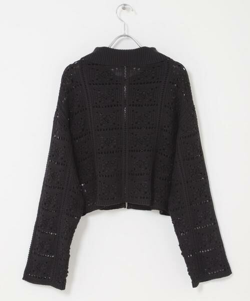 SENSE OF PLACE by URBAN RESEARCH / センスオブプレイス バイ アーバンリサーチ ニット・セーター | 『洗濯可』レースアミエリツキニットカーディガン | 詳細24