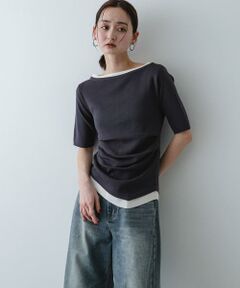 SENSE OF PLACE by URBAN RESEARCH / センスオブプレイス バイ アーバンリサーチ ニット・セーター | 『洗濯可』レイヤードアシメセーター