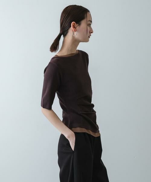 SENSE OF PLACE by URBAN RESEARCH / センスオブプレイス バイ アーバンリサーチ ニット・セーター | 『洗濯可』レイヤードアシメセーター | 詳細2