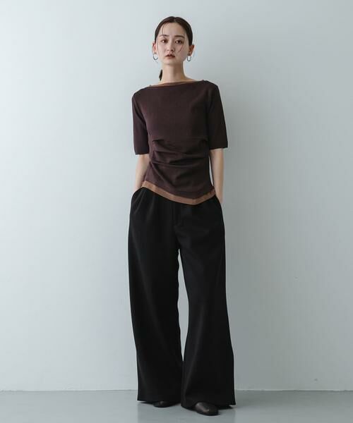 SENSE OF PLACE by URBAN RESEARCH / センスオブプレイス バイ アーバンリサーチ ニット・セーター | 『洗濯可』レイヤードアシメセーター | 詳細4