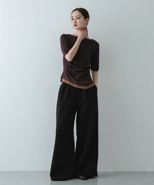 SENSE OF PLACE by URBAN RESEARCH / センスオブプレイス バイ アーバンリサーチ ニット・セーター | 『洗濯可』レイヤードアシメセーター | 詳細5