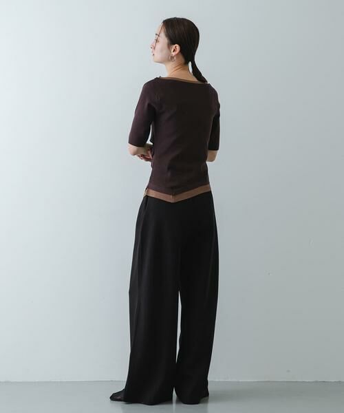 SENSE OF PLACE by URBAN RESEARCH / センスオブプレイス バイ アーバンリサーチ ニット・セーター | 『洗濯可』レイヤードアシメセーター | 詳細6