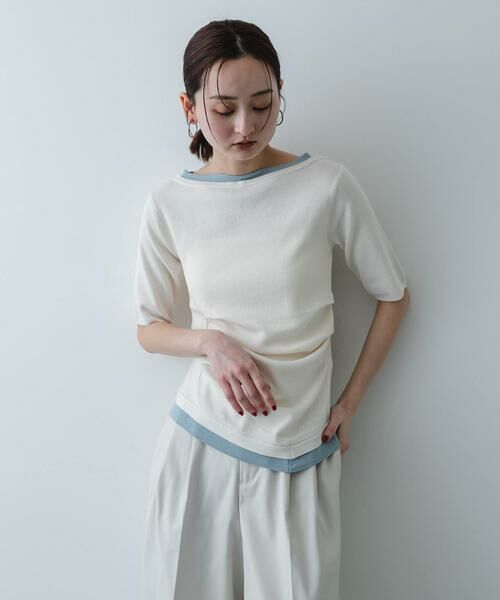 SENSE OF PLACE by URBAN RESEARCH / センスオブプレイス バイ アーバンリサーチ ニット・セーター | 『洗濯可』レイヤードアシメセーター | 詳細11