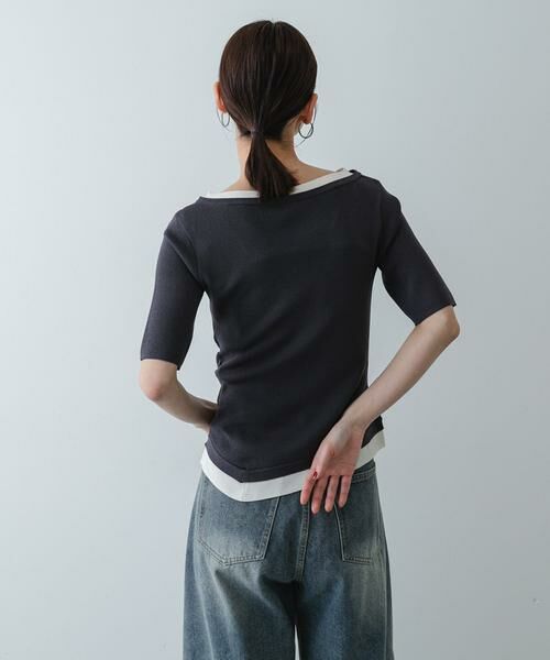 SENSE OF PLACE by URBAN RESEARCH / センスオブプレイス バイ アーバンリサーチ ニット・セーター | 『洗濯可』レイヤードアシメセーター | 詳細18