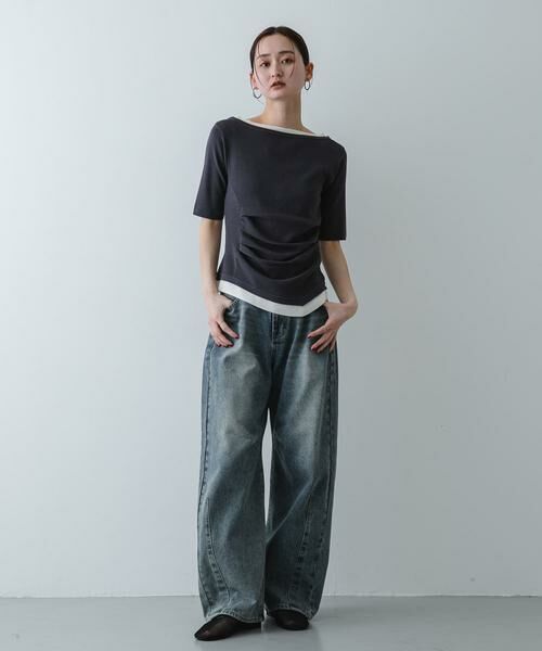 SENSE OF PLACE by URBAN RESEARCH / センスオブプレイス バイ アーバンリサーチ ニット・セーター | 『洗濯可』レイヤードアシメセーター | 詳細19