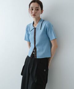 SENSE OF PLACE by URBAN RESEARCH / センスオブプレイス バイ アーバンリサーチ ニット・セーター | バイカラーエリツキホックニット