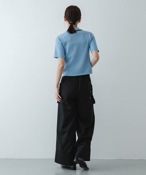 SENSE OF PLACE by URBAN RESEARCH / センスオブプレイス バイ アーバンリサーチ ニット・セーター | バイカラーエリツキホックニット | 詳細5