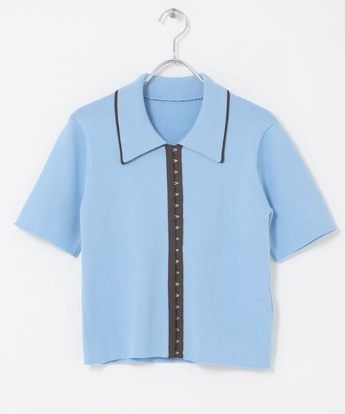 SENSE OF PLACE by URBAN RESEARCH / センスオブプレイス バイ アーバンリサーチ ニット・セーター | バイカラーエリツキホックニット | 詳細6