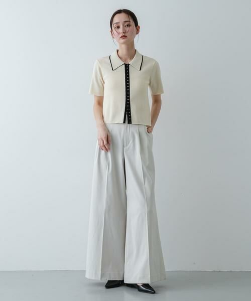 SENSE OF PLACE by URBAN RESEARCH / センスオブプレイス バイ アーバンリサーチ ニット・セーター | バイカラーエリツキホックニット | 詳細16