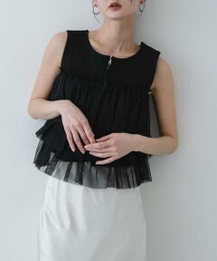 SENSE OF PLACE by URBAN RESEARCH / センスオブプレイス バイ アーバンリサーチ ニット・セーター | 『洗濯可』ダブルジップフリルニットトップ