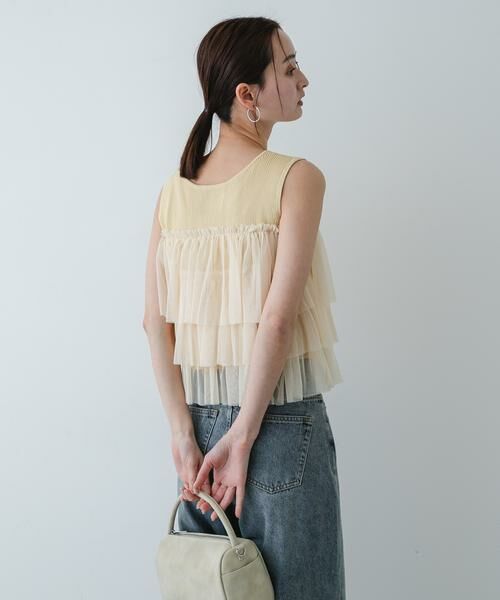 SENSE OF PLACE by URBAN RESEARCH / センスオブプレイス バイ アーバンリサーチ ニット・セーター | 『洗濯可』ダブルジップフリルニットトップ | 詳細3