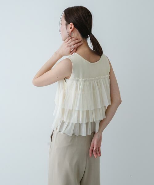 SENSE OF PLACE by URBAN RESEARCH / センスオブプレイス バイ アーバンリサーチ ニット・セーター | 『洗濯可』ダブルジップフリルニットトップ | 詳細14