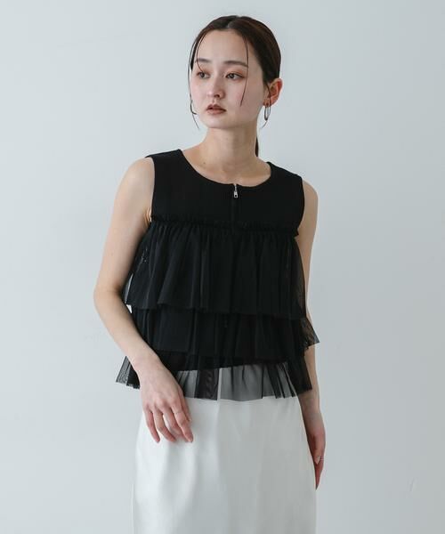 SENSE OF PLACE by URBAN RESEARCH / センスオブプレイス バイ アーバンリサーチ ニット・セーター | 『洗濯可』ダブルジップフリルニットトップ | 詳細20