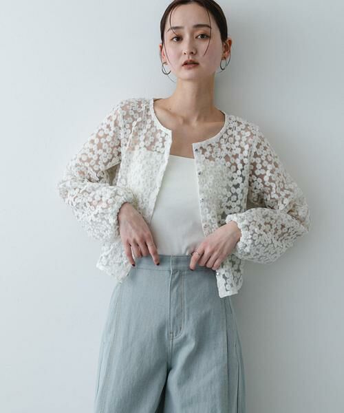 SENSE OF PLACE by URBAN RESEARCH / センスオブプレイス バイ アーバンリサーチ シャツ・ブラウス | デイジーレースブラウス（オフホワイト）