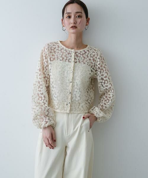 SENSE OF PLACE by URBAN RESEARCH / センスオブプレイス バイ アーバンリサーチ シャツ・ブラウス | デイジーレースブラウス（ベージュ）